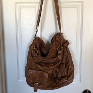 Brown slouchy crossbody